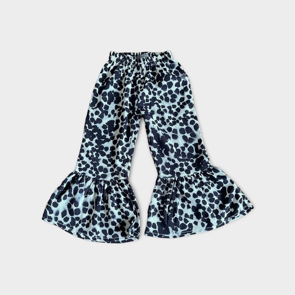 Baby Toddler Black/White Animal Print Bell Bottom 2-Pc Outfit Set 18-24mos - Picture 5 of 5